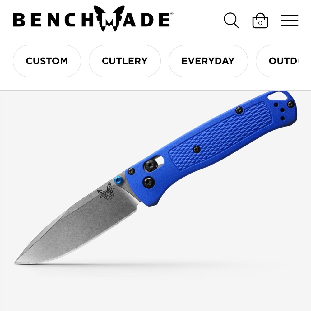 Benchmade 535 Blue Grivory Bugout